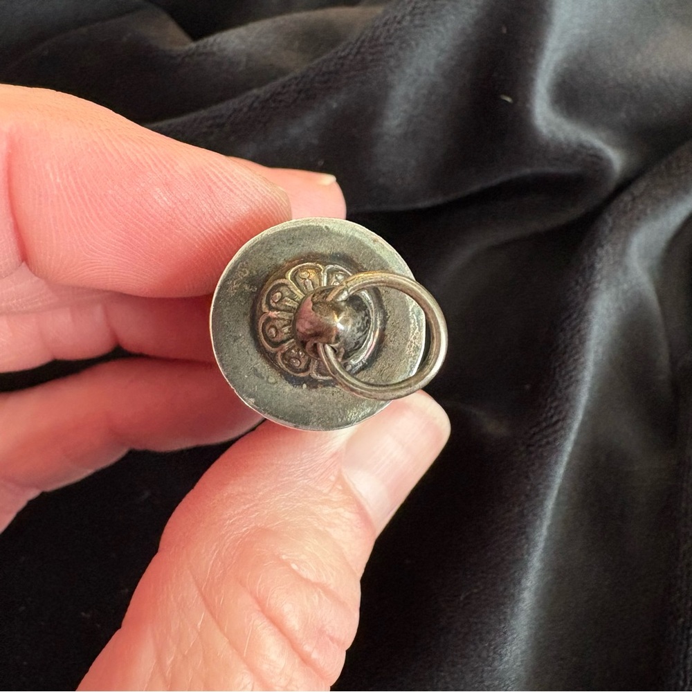 Tibetan Buddhist Sterling Silver Prayer Wheel Pendant - Picture 6 of 7